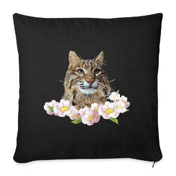 Lynx - Housse de coussin décorative 45 x 45 cm - noir - Devant