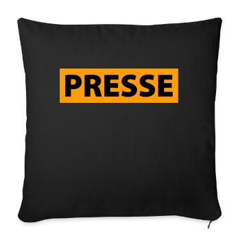 presse - Housse de coussin décorative 45 x 45 cm - noir - Devant