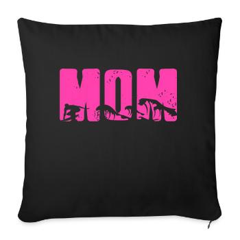 Vintage Classic Surfing T-Shirt Gift For Mom - Sofakissenbezug 45 x 45 cm - Schwarz - Vorne