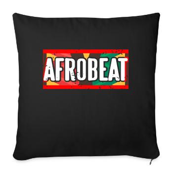 Retro Vintage Afrobeat Lover Cool T-Shirt Cadeau - Housse de coussin décorative 45 x 45 cm - noir - Devant