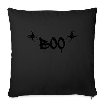 Boo - Sofa pillowcase 17,3'' x 17,3'' (45 x 45 cm) - black - Front