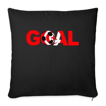 Football Tunisie But - Housse de coussin décorative 45 x 45 cm - noir - Devant