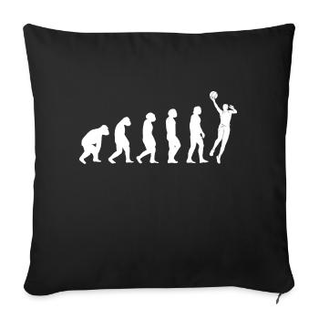 Club de basket-ball Amateurs de basket-ball Joueurs de basket-ball - Housse de coussin décorative 45 x 45 cm - noir - Devant