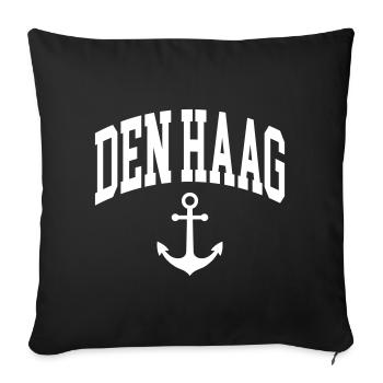 The Hague Anchor - Sofa pillowcase 17,3'' x 17,3'' (45 x 45 cm) - black - Front