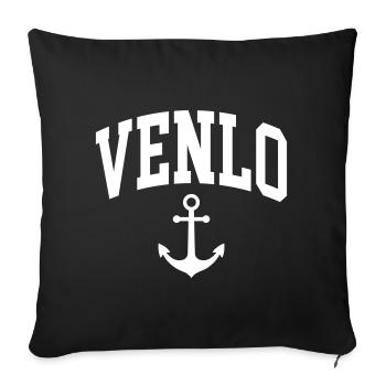 Venlo - Housse de coussin décorative 45 x 45 cm - noir - Devant