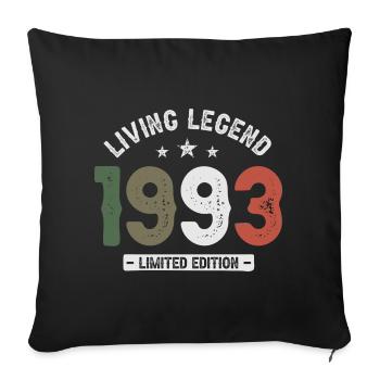 Living Legend 1993 Édition Limitée - Housse de coussin décorative 45 x 45 cm - noir - Devant