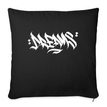Dreams - Housse de coussin décorative 45 x 45 cm - noir - Devant