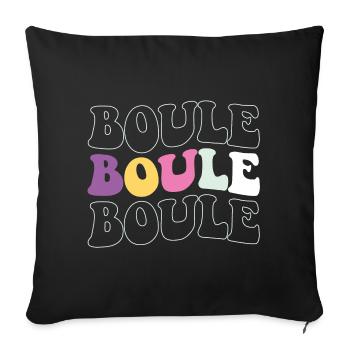 Boules balls for Bouler Boules ball Petanque Boule - Sofa pillowcase 17,3'' x 17,3'' (45 x 45 cm) - black - Front