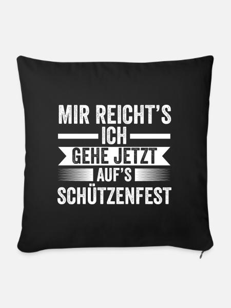 Schützenverein Schützenfest - Sofakissenbezug 45 x 45 cm - Schwarz