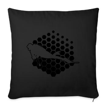 Plongée sous-marine Plongeuse Plongeuse Plongeuse Plongeuse Femmes - Housse de coussin décorative 45 x 45 cm - noir - Devant