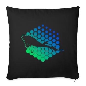 Plongée Plongeuse Tauchen Tauchen Plongée Libre - Housse de coussin décorative 45 x 45 cm - noir - Devant