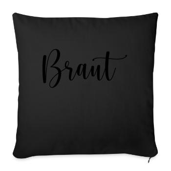 braut - Sofakissenbezug 45 x 45 cm - Schwarz - Vorne