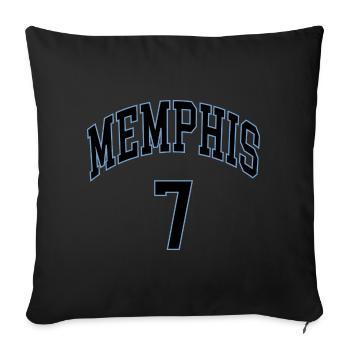 Memphis 7 - Sofa pillowcase 17,3'' x 17,3'' (45 x 45 cm) - black - Front