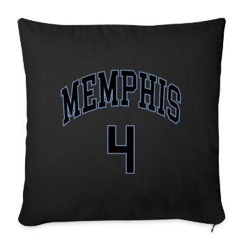 Memphis 4 - Sofa pillowcase 17,3'' x 17,3'' (45 x 45 cm) - black - Front