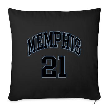 Memphis 21 - Sofa pillowcase 17,3'' x 17,3'' (45 x 45 cm) - black - Front