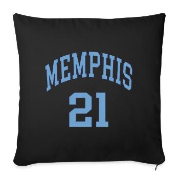 Memphis 21 - Sofa pillowcase 17,3'' x 17,3'' (45 x 45 cm) - black - Front