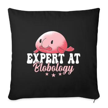 Blobfish-experte Bei Blobology Blobfishes Besitzer - Sofakissenbezug 45 x 45 cm - Schwarz - Vorne