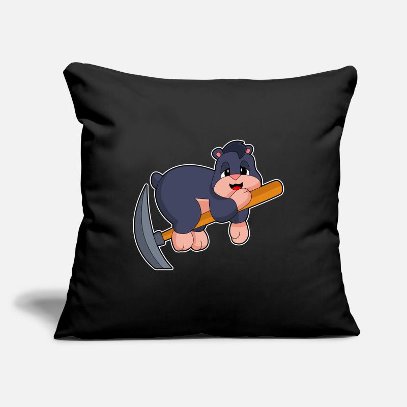 Pioche de Tale Miner Housse de coussin décorative 45 x 45 cm