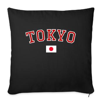 Tokio Japan - Sofakissenbezug 45 x 45 cm - Schwarz - Vorne