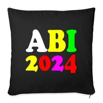 Abi 2024 - Sofakissenbezug 45 x 45 cm - Schwarz - Vorne
