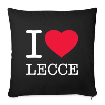 J’ADORE LECCE - Housse de coussin décorative 45 x 45 cm - noir - Devant