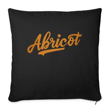 Abricot - Housse de coussin décorative 45 x 45 cm - noir - Devant