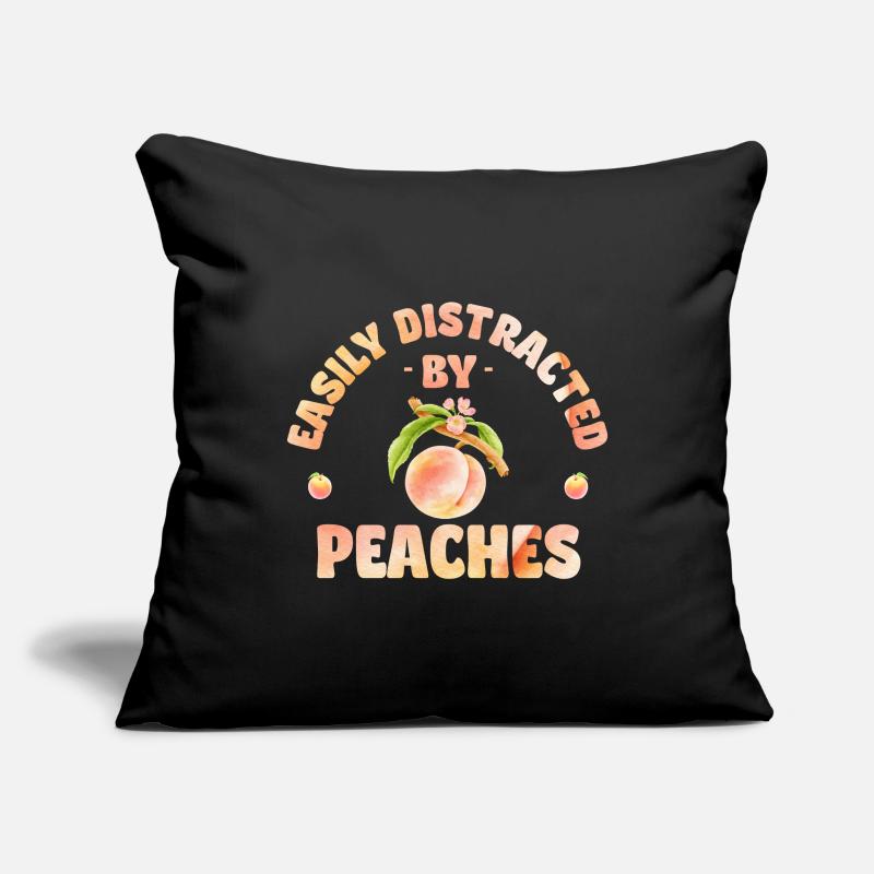 Easily distracted by peaches Sofakissenbezug 45 x 45 cm