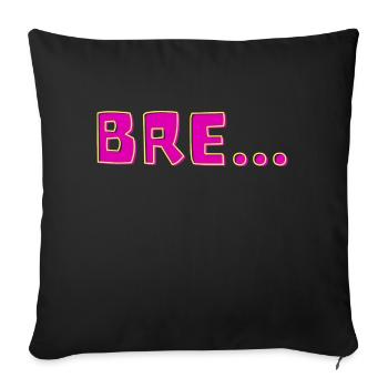 Anglais Britannique... - Housse de coussin décorative 45 x 45 cm - noir - Devant