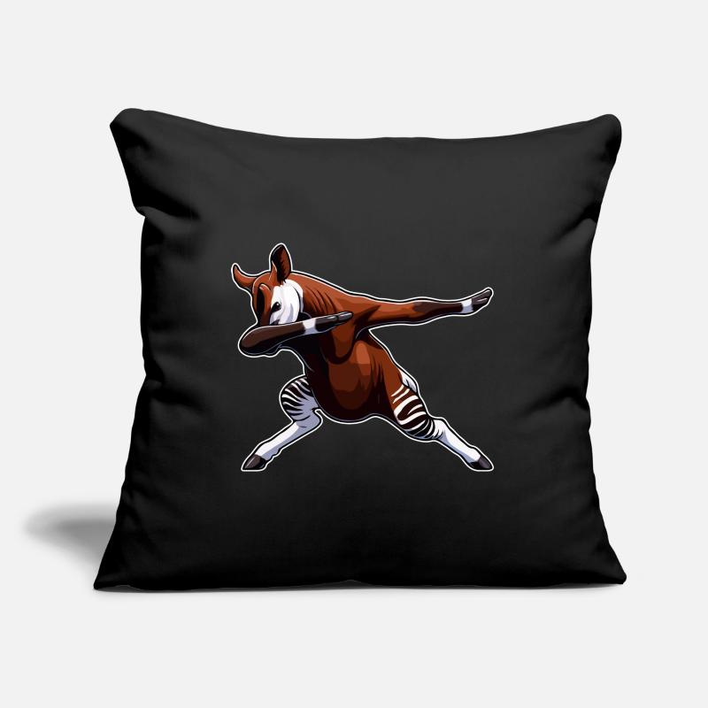 Okapi Tier Niedliches Okapi Sofakissenbezug 45 x 45 cm
