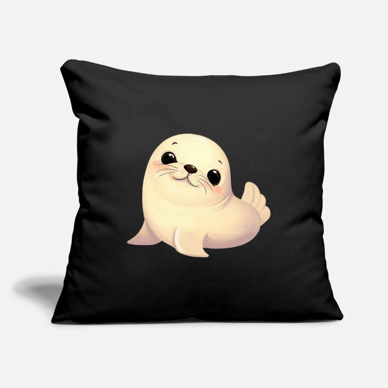 Phoque Housse de coussin décorative 45 x 45 cm