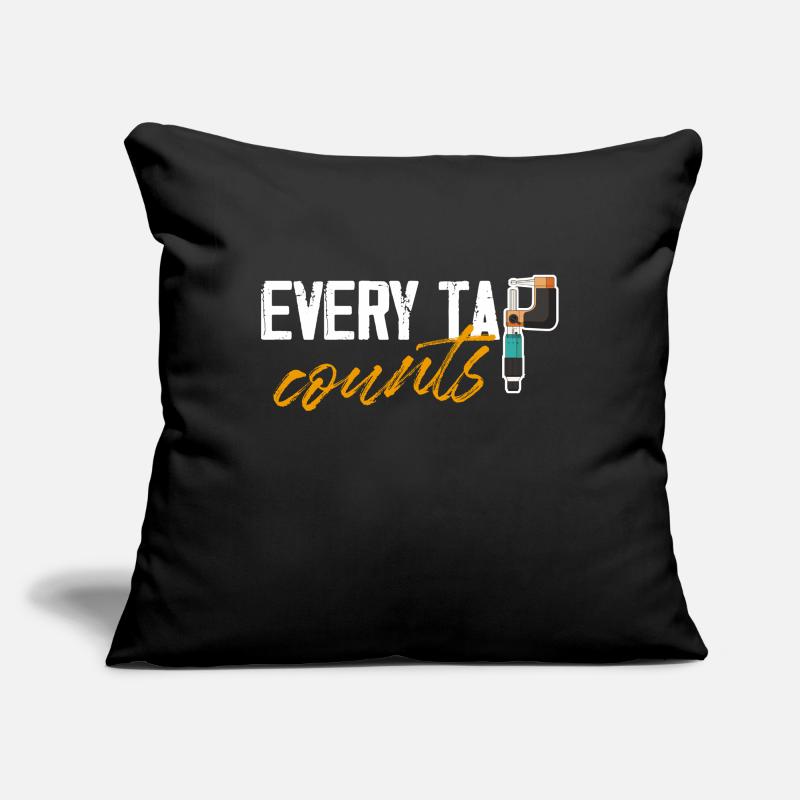 Chaque clic compte à commande numérique par ordinateur Housse de coussin décorative 45 x 45 cm