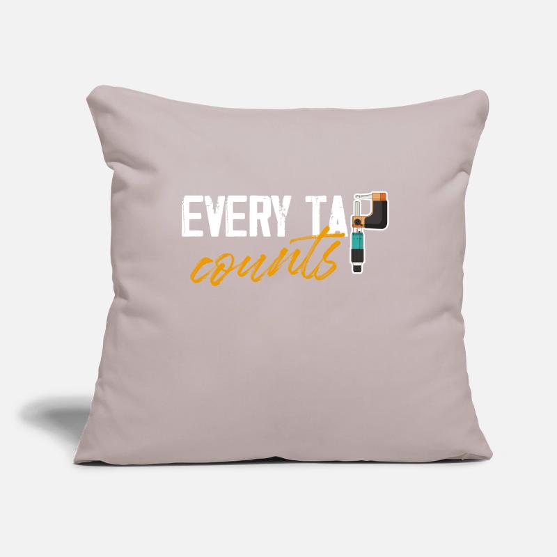 Chaque clic compte à commande numérique par ordinateur Housse de coussin décorative 45 x 45 cm