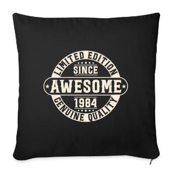 Great since 1984 Vintage Vintage Birthday - Sofa pillowcase 17,3'' x 17,3'' (45 x 45 cm) - black - Front