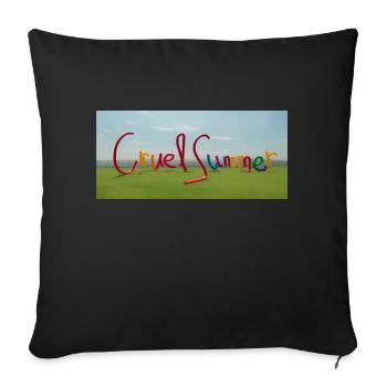 Colorful Cruel Summer Colorful Cruel - Sofa pillowcase 17,3'' x 17,3'' (45 x 45 cm) - black - Front