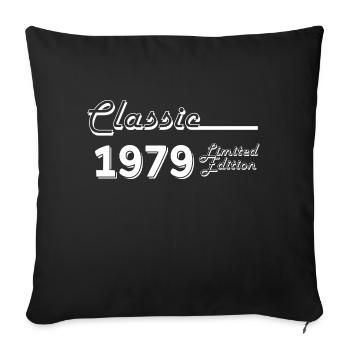 Klassische 1979 Limited Edition - Sofakissenbezug 45 x 45 cm - Schwarz - Vorne