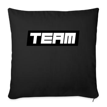Équipe - Housse de coussin décorative 45 x 45 cm - noir - Devant