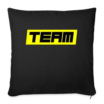 Équipe - Housse de coussin décorative 45 x 45 cm - noir - Devant
