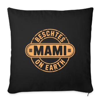 Best Mommy Swiss German Mother's Day - Sofa pillowcase 17,3'' x 17,3'' (45 x 45 cm) - black - Front