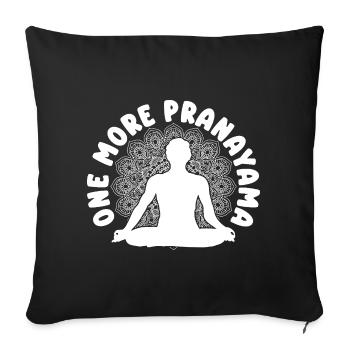 Amateurs de Pilates Un Pranayama Pilates supplémentaire - Housse de coussin décorative 45 x 45 cm - noir - Devant