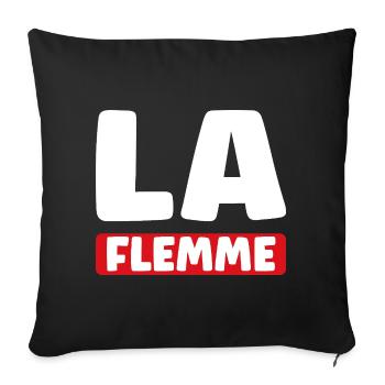 Lazy - Sofa pillowcase 17,3'' x 17,3'' (45 x 45 cm) - black - Front