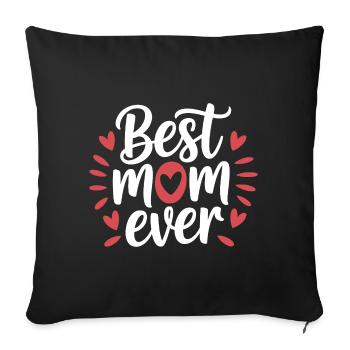 Meilleure maman de tous les temps - Housse de coussin décorative 45 x 45 cm - noir - Devant