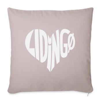 Lidingo Herz Stil - Sofakissenbezug 45 x 45 cm - helles Taupe - Vorne