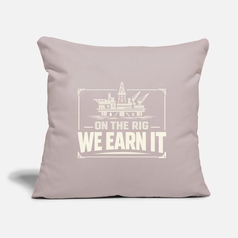 Offshore Drill Rig Drill Bit Drilling Floor Offshore Sofa pillowcase 17,3'' x 17,3'' (45 x 45 cm)