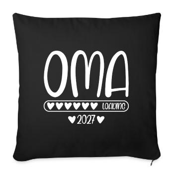 Grandma 2027 loading - Sofa pillowcase 17,3'' x 17,3'' (45 x 45 cm) - black - Front