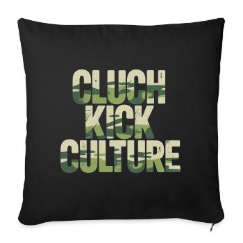 Clutch Kick Shirt for JDM Drift Fans - Sofa pillowcase 17,3'' x 17,3'' (45 x 45 cm) - black - Front