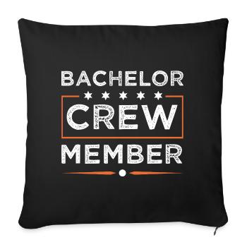 Équipage Bachelor - Housse de coussin décorative 45 x 45 cm - noir - Devant