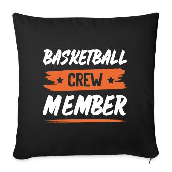 Équipe de basket-ball - Housse de coussin décorative 45 x 45 cm - noir - Devant