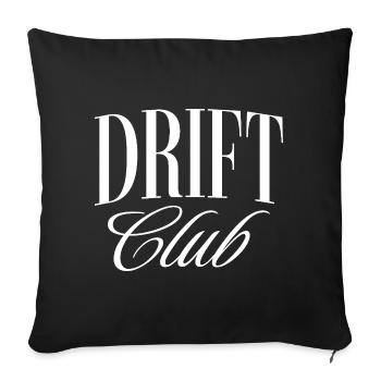 Drift Club - Sofakissenbezug 45 x 45 cm - Schwarz - Vorne