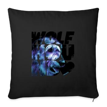 NASSU Irlis 009 - Sofa pillowcase 17,3'' x 17,3'' (45 x 45 cm) - black - Front