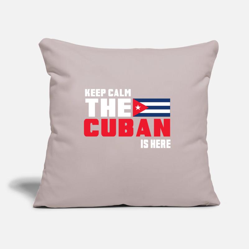 Keep Calm The Cuban is Here Cuba Sofa pillowcase 17,3'' x 17,3'' (45 x 45 cm)